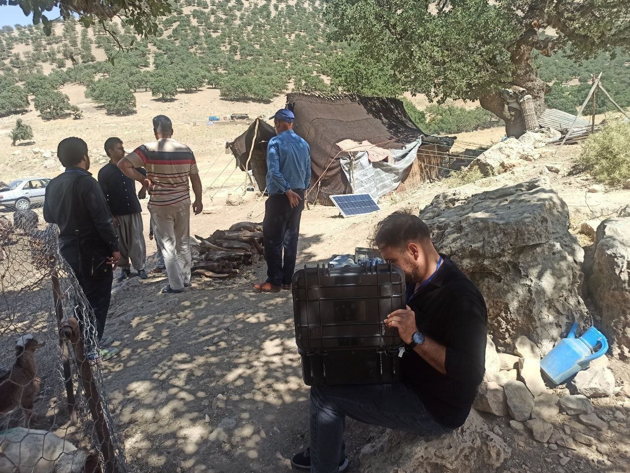 تصاویری از شعب سیار رای گیری در مناطق عشایری استان ایلام