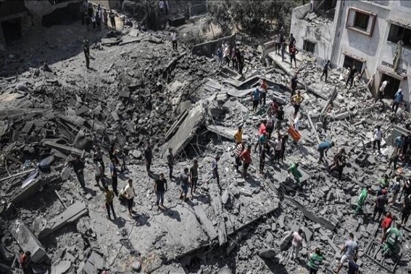بمباران وحشیانه مناطق مختلف نوار غزه