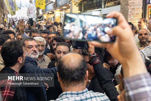 حضور سعید جلیلی در بازار بزرگ تهران