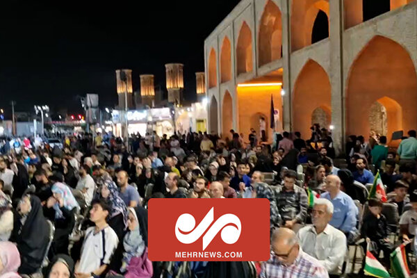 اجتماع هواداران سعید جلیلی در میدان امیرچخماق یزد