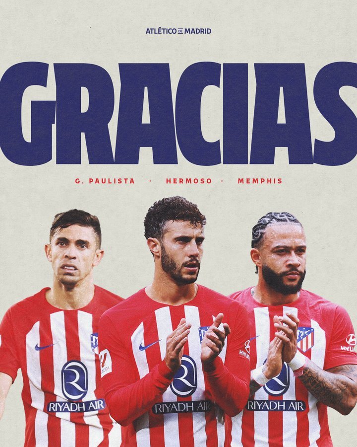 «ممفیس دپای» و «هرموسو» از اتلتیکومادرید جدا شدند