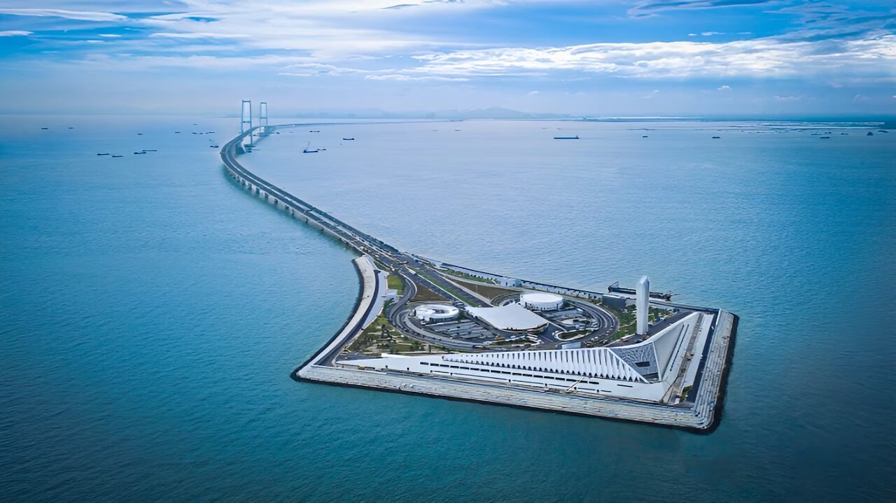پل- تونل دریایی چین رکوردهای جهانی را شکست