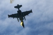 Gürcistan'da savaş uçağı düştü