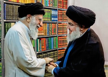 Ayatollah Khamenei and Sayyed Hassan Nasrallah