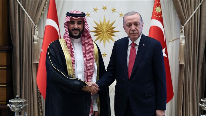 دیدار «اردوغان» و وزیر دفاع عربستان