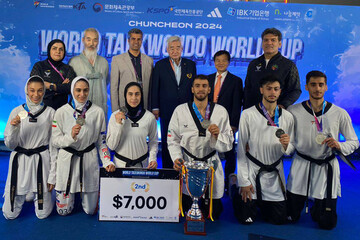 Iran mixed gender wins silver at 2024 World Cup Team Championships