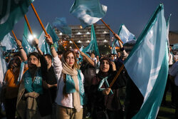Pezeshkian campaign rally in Tehran's Haidarnia stadium