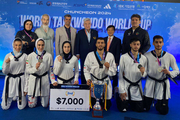 3 قهرمانی و نایب قهرمانی برای تکواندو ایران / تیم ترکیبی ایران دوم
