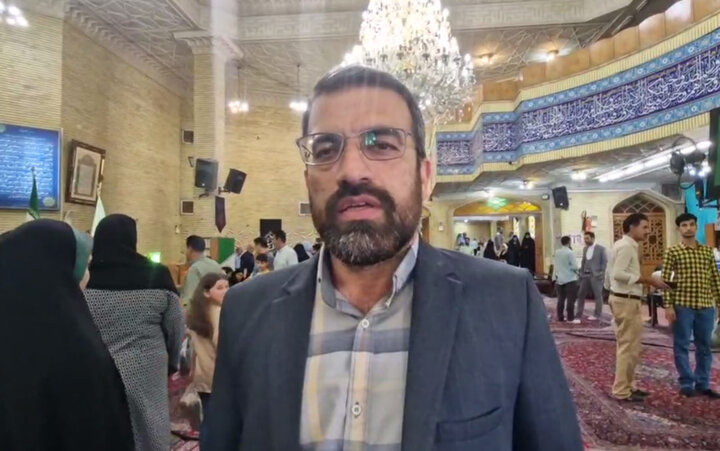 سید مرتضی محمودی رای خود را به صندوق انداخت