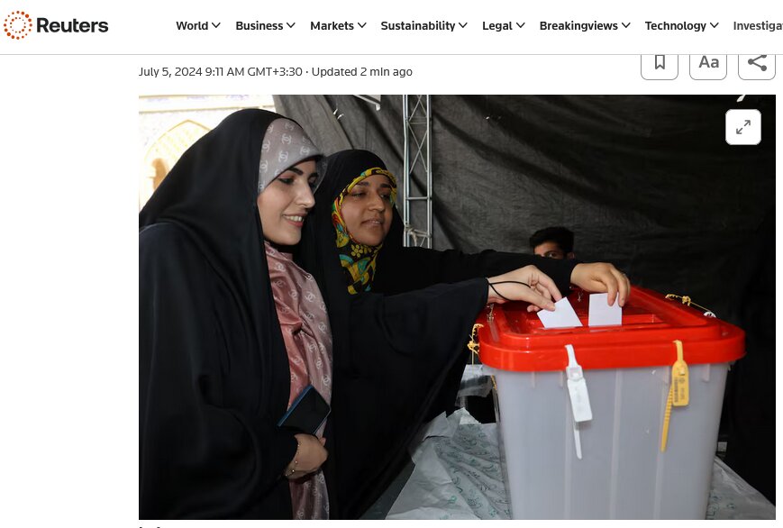 پوشش دور دوم انتخابات ریاست جمهوری ایران در رسانه های بین‌المللی
