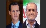 الرئيس السوري يهنئ الرئيس الإيراني المنتخب مسعود بزشكيان