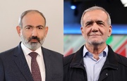 رئيس وزراء ارمينيا مهنئا بزشكيان: حكومة وشعب ارمينيا يوليان اهمية خاصة للعلاقات الاخوية مع ايران