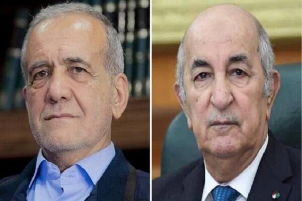 Algerian president congratulates Pezeshkian on his election