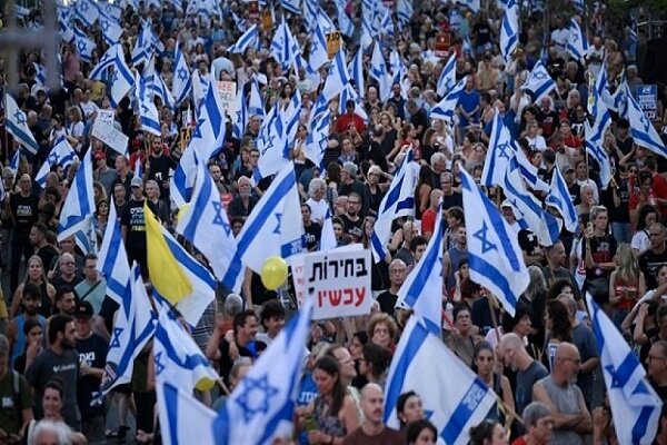 'يوم التشويش' في كيان الاحتلال تظاهرات حاشدة ضد حكومة نتنياهو