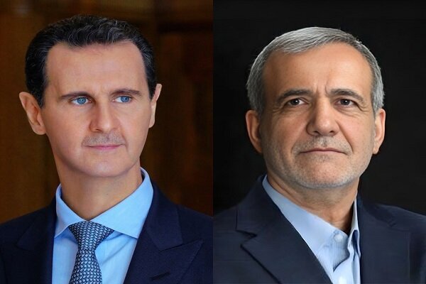 Pezeshkian, Assad confer on expansion of Iran-Syria ties