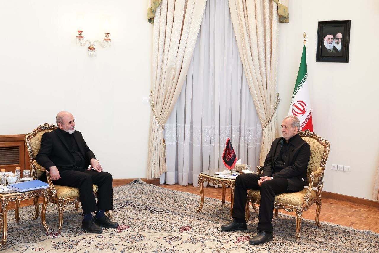 بزشكيان يلتقي أمين المجلس الأعلى للأمن القومي الإيراني