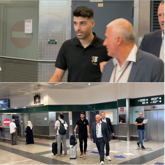 نجم الكرة الايرانية مهدي طارمي يصل ايطاليا لتوقيع عقد مع انترميلان
