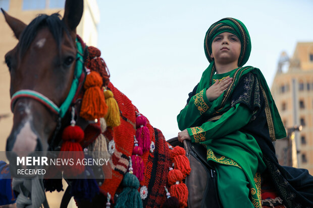 ورود نمادین کاروان امام حسین(ع) به کربلا