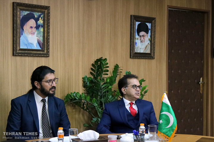 Pakistan's ambassador in Iran visits Tehran Times for talks, interview