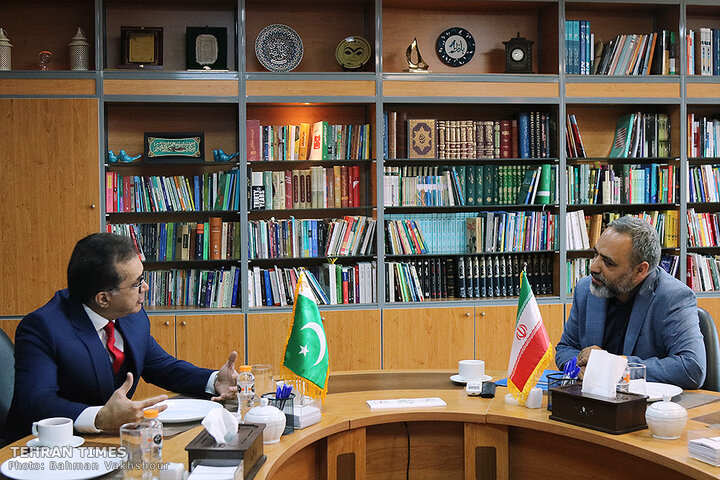 Pakistan's ambassador in Iran visits Tehran Times for talks, interview