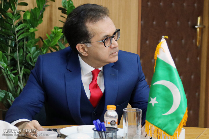 Pakistan's ambassador in Iran visits Tehran Times for talks, interview