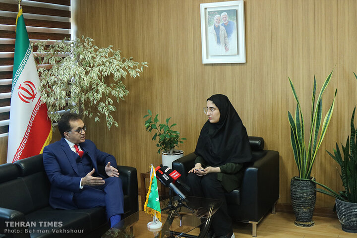 Pakistan's ambassador in Iran visits Tehran Times for talks, interview