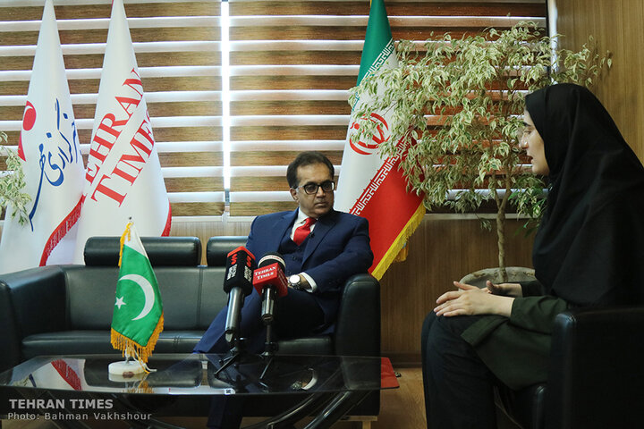 Pakistan's ambassador in Iran visits Tehran Times for talks, interview