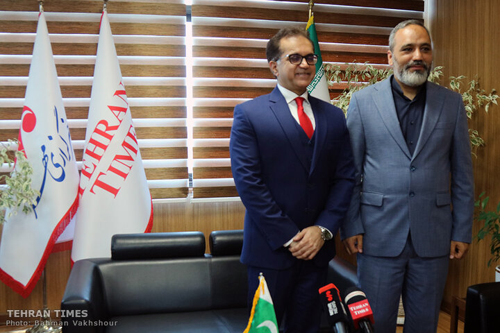 Pakistan's ambassador in Iran visits Tehran Times for talks, interview