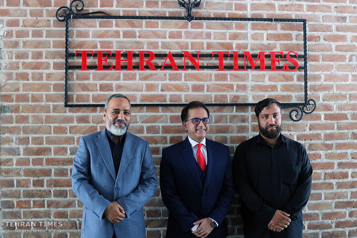 Pakistan's ambassador in Iran visits Tehran Times for talks, interview