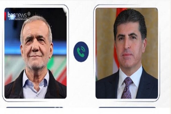 Pezeşkiyan ile Neçirvan Barzani telefonda görüştü Pezeşkiyan ile Neçirvan Barzani telefonda görüştü