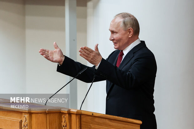 سخنرانی پوتین در جمع رؤسای مجالس کشورهای عضو بریکس