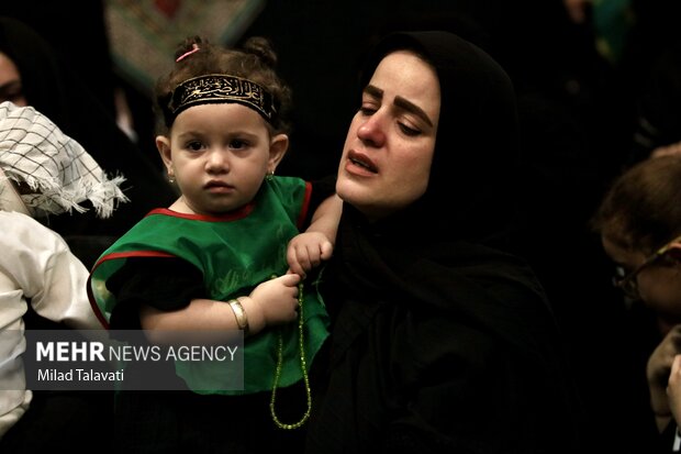 مراسم شیرخوارگان حسینی در شهرستان فومن