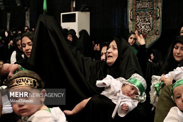 مراسم شیرخوارگان حسینی در شهرستان فومن