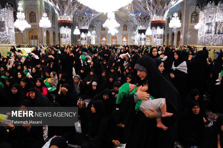 همایش بزرگ «شیرخوارگان حسینی» در حرم مطهر رضوی برگزارشد