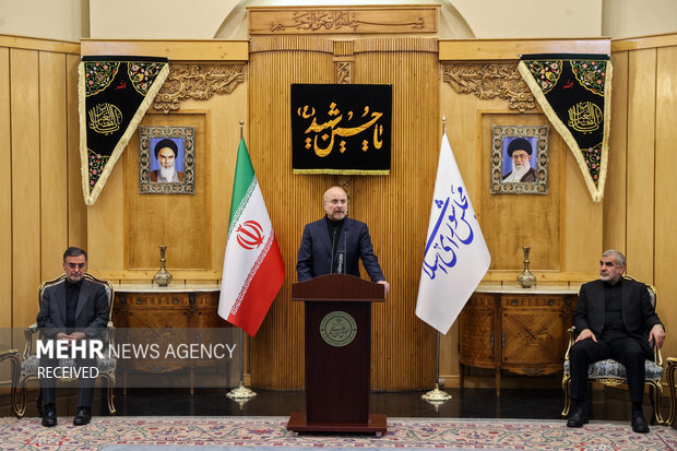 استقبال رسمی از رئیس مجلس شورای اسلامی در بازگشت از سفر روسیه 14