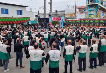 دسته روی خادمان رضوی در محمودآباد