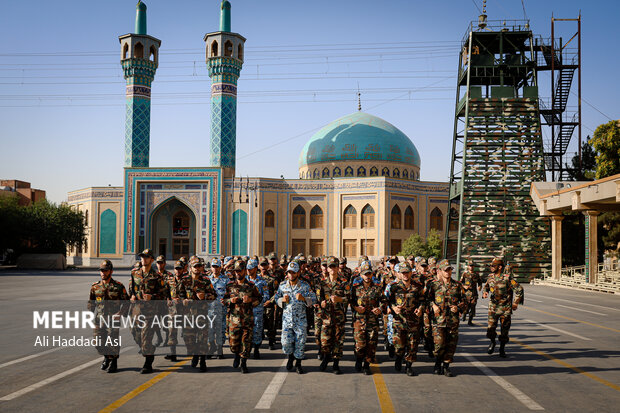 تشییع پیکر شهید گمنام در دانشگاه افسری امام علی (ع) 2