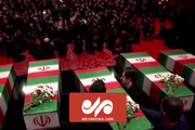 تشییع شهدای گمنام در برنامه حسینیه معلی