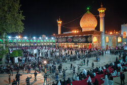 حرم شاهچراغ (ع) میزبان آیین‌های سوگواری تاسوعا و عاشورای حسینی