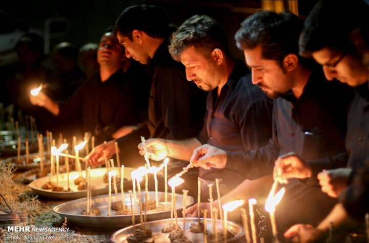 برگزاری مراسم شمع گردانی تاسوعای حسینی در مشگین شهر