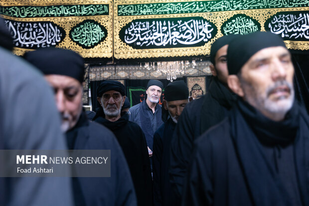 عزاداری ظهر تاسوعا در حسینیه سقایان همدانی مقیم مرکز