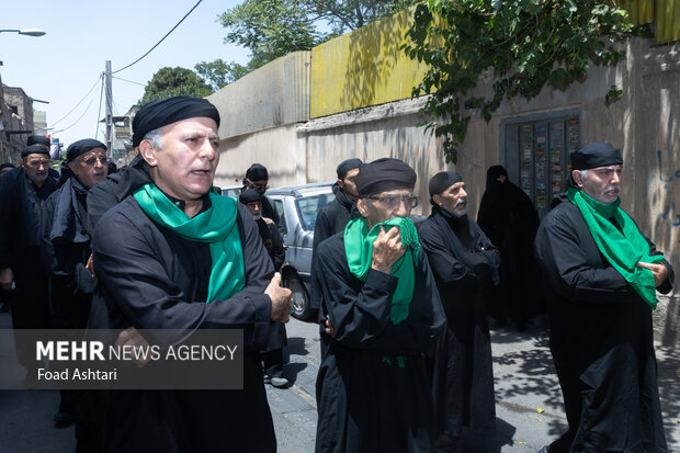 عزاداری ظهر تاسوعا در حسینیه سقایان همدانی مقیم مرکز