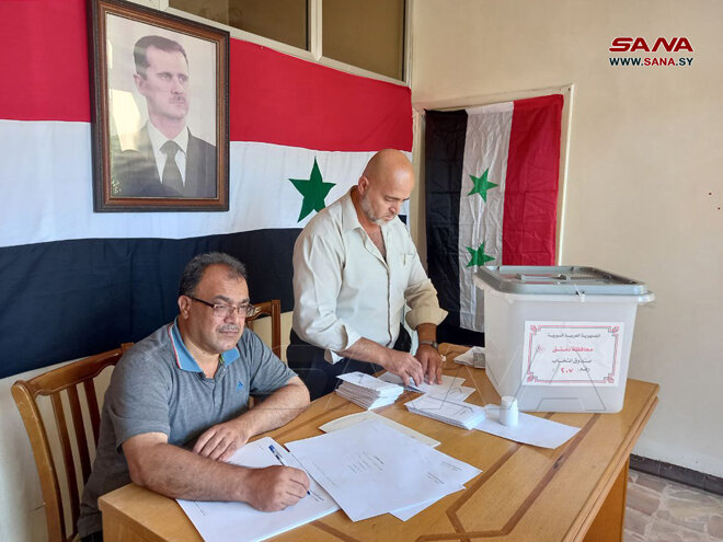 انتخابات پارلمانی سوریه در سوریه آغاز شد+ تصاویر