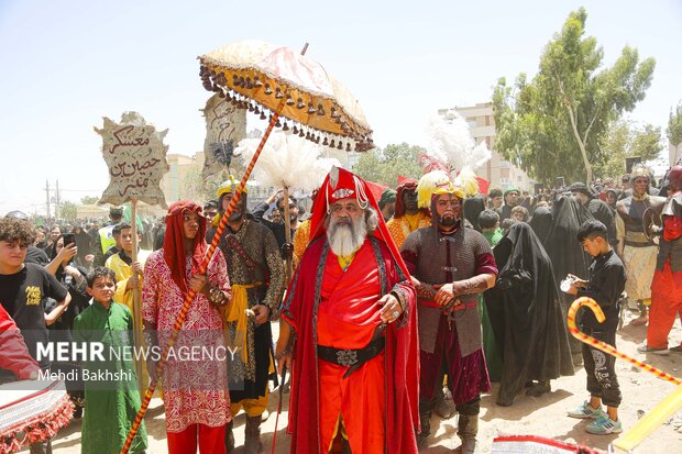 آیین خیمه سوزان هیئت خیام‌الحسین در قم‎