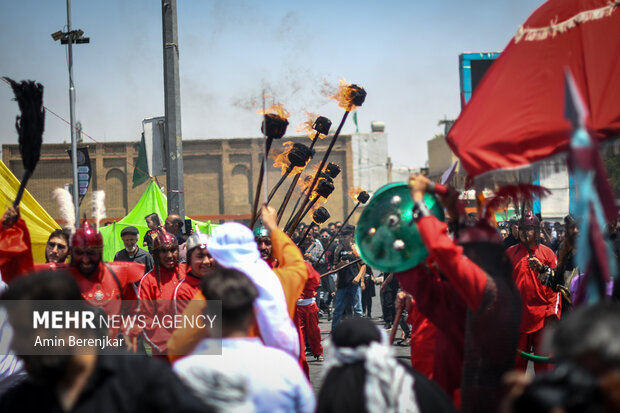 خیمه سوزان ظهر عاشورا در شیراز