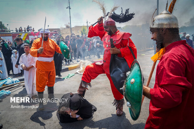 خیمه سوزان ظهر عاشورا در شیراز