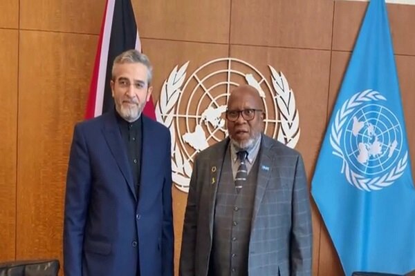 Iran acting FM meets with UN General Assembly president