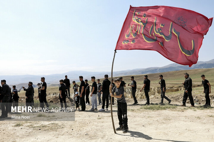 عزاداری تاسوعای حسینی در روستای «زگلیک»