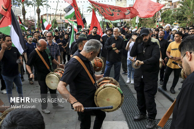 اجتماع عزاداری هيئت شباب الحسين در رشت