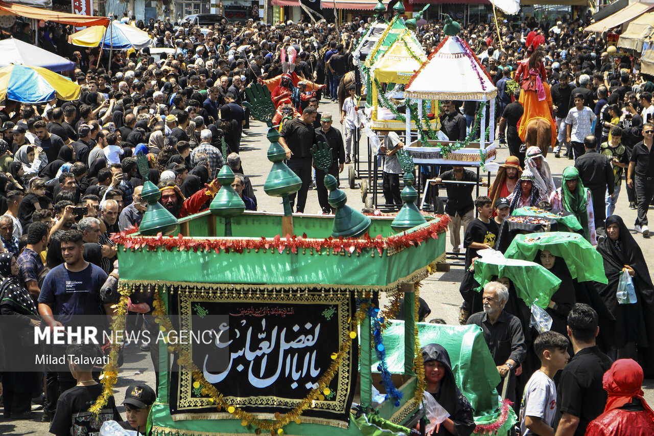 سوگواری رشتوندان در سومین روز غمِ «آل الله»